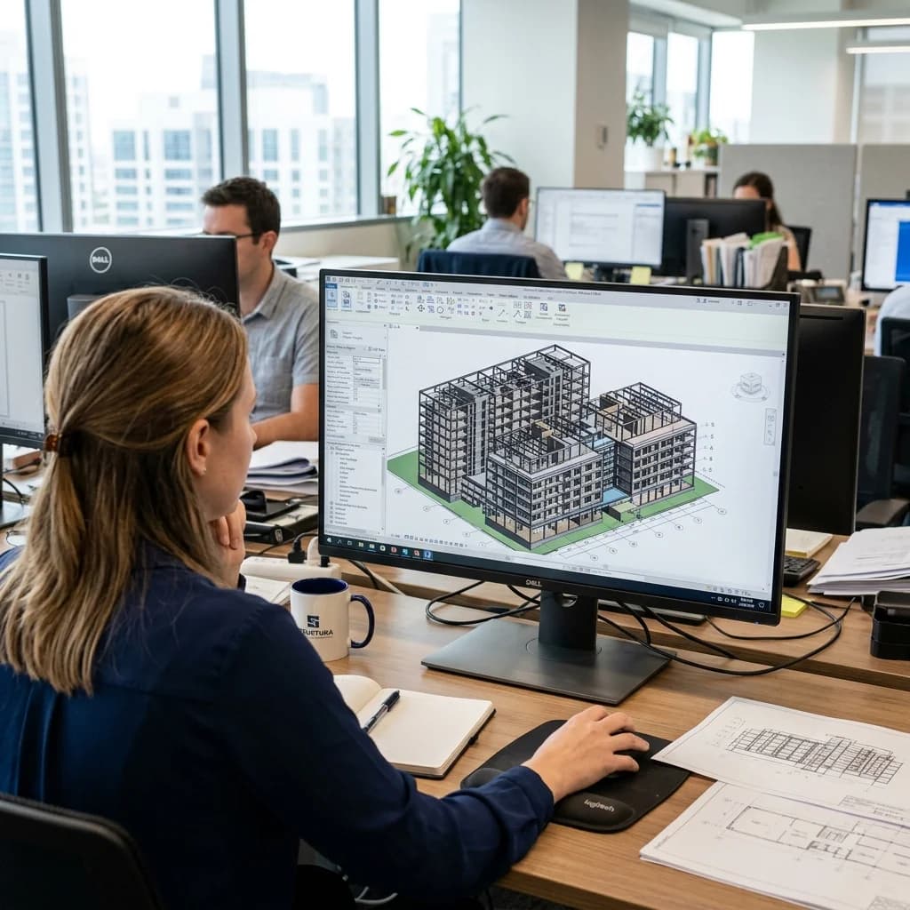 Digital representation of a building using Building Information Modeling (BIM)